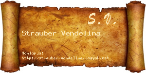 Strauber Vendelina névjegykártya